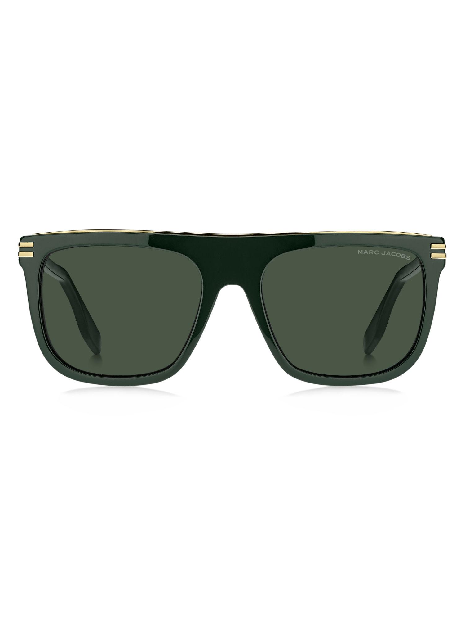 2047851ed56qt men rectangle shape green lens sunglasses