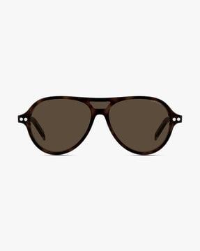 205243 full-rim uv-protected oval sunglasses