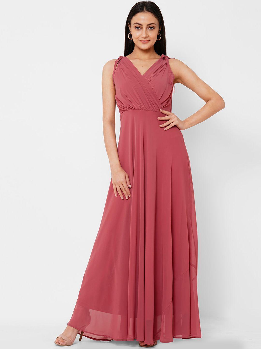 20dress rose georgette maxi dress
