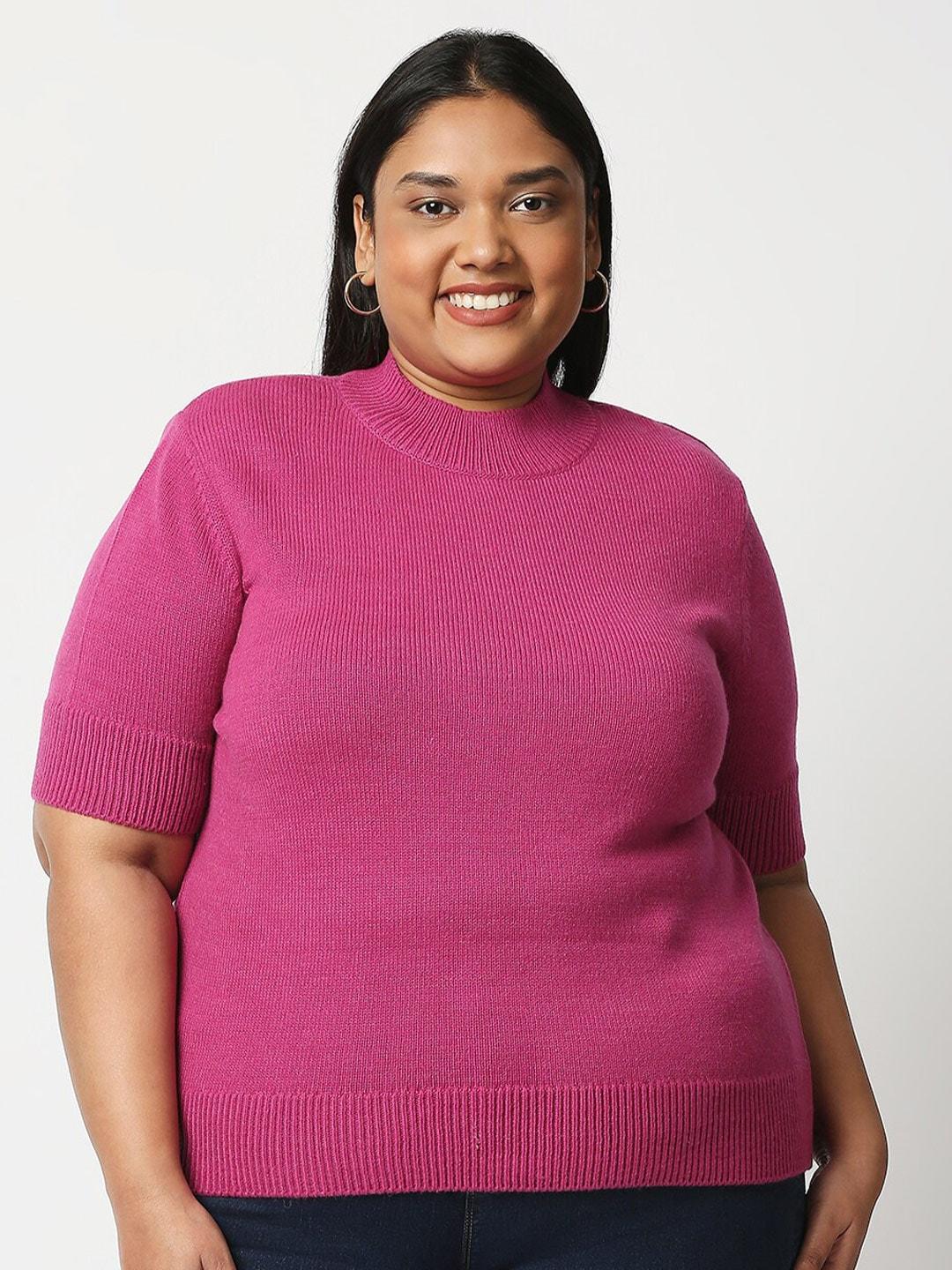20dresses women fuchsia pink sweater