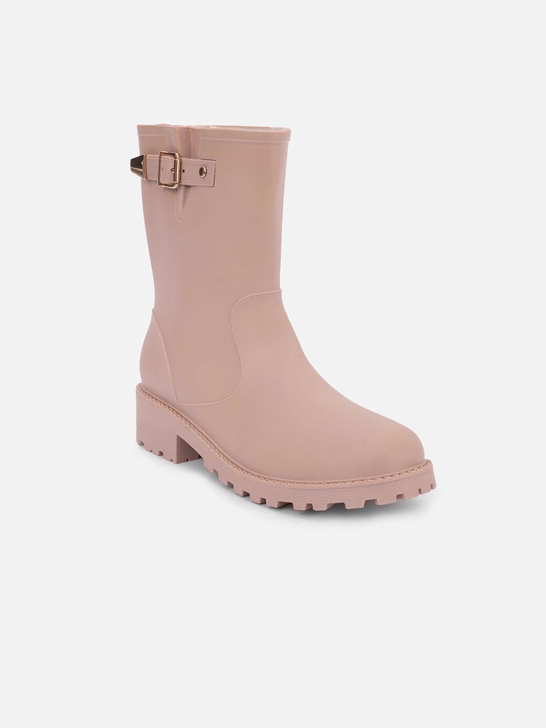 20dresses women pink ankle length rain boots