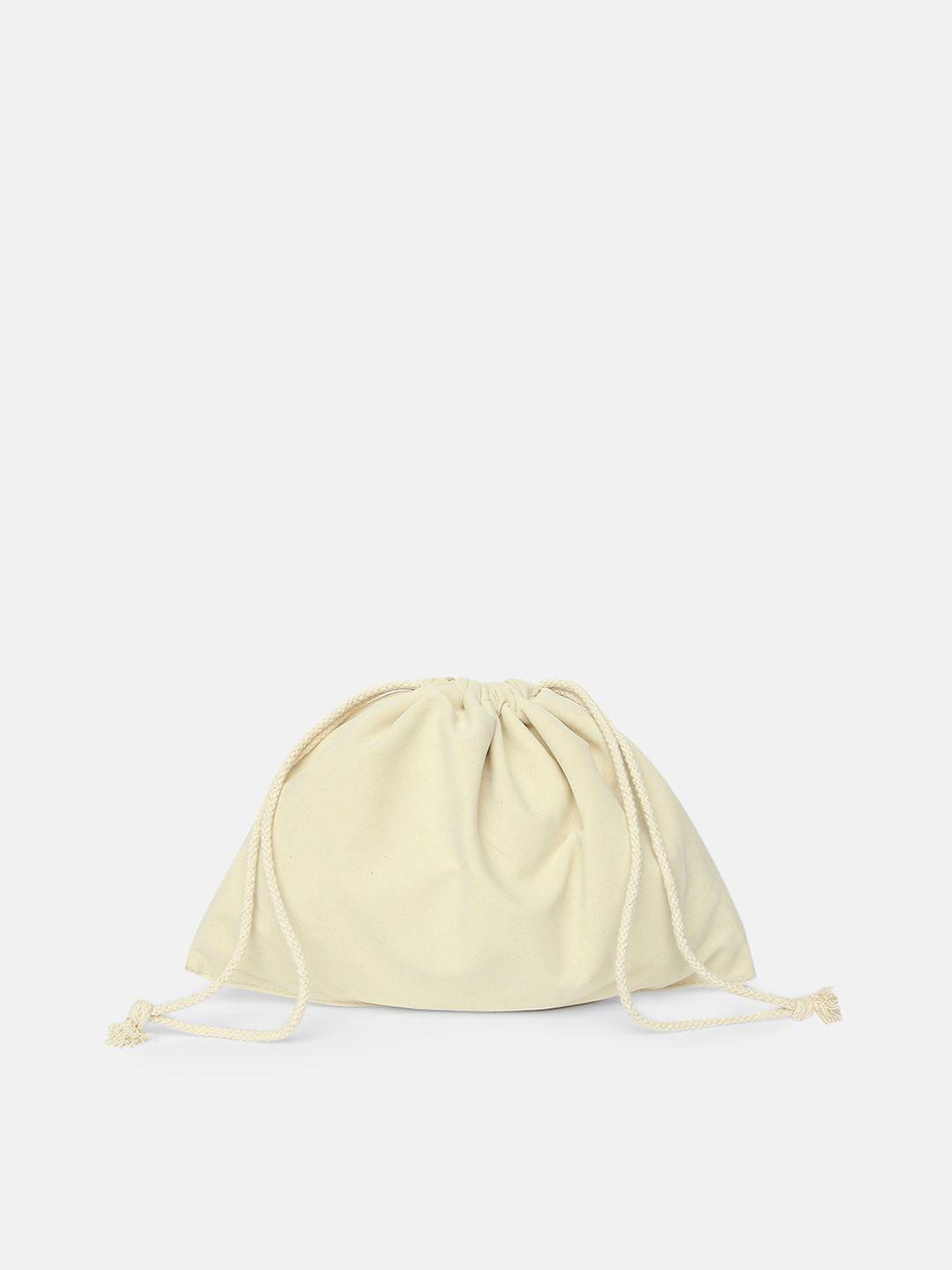 20dresses beige oversized bucket handheld bag with bow detail