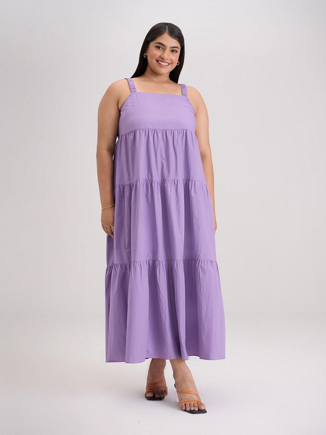 20dresses lavender cotton empire dress