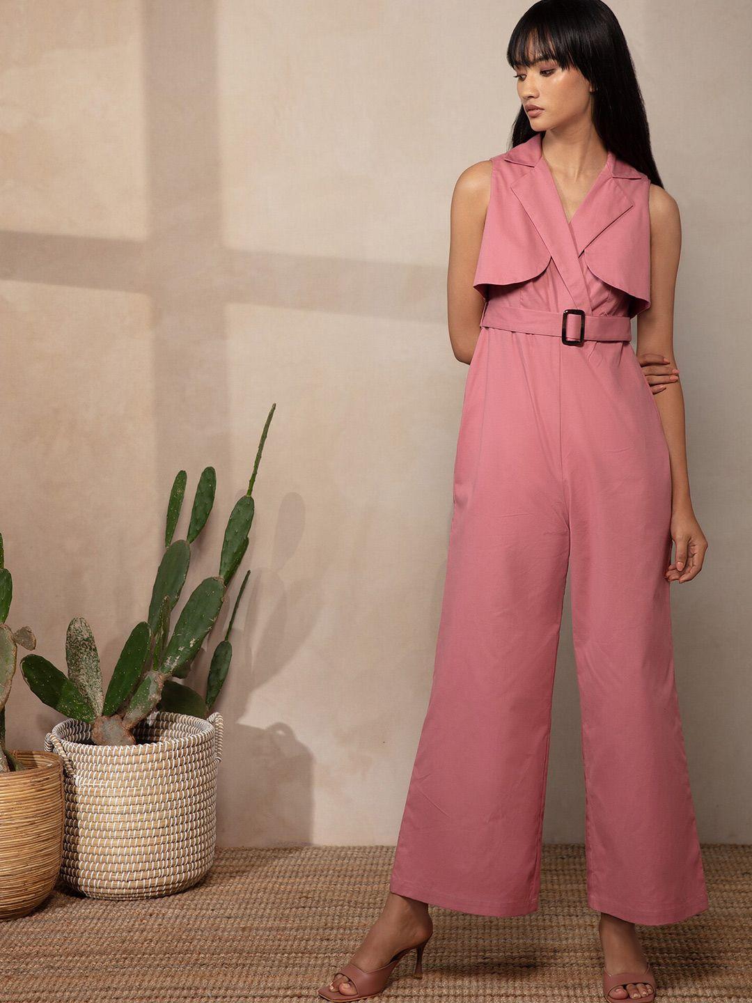 20dresses pink basic jumpsuit