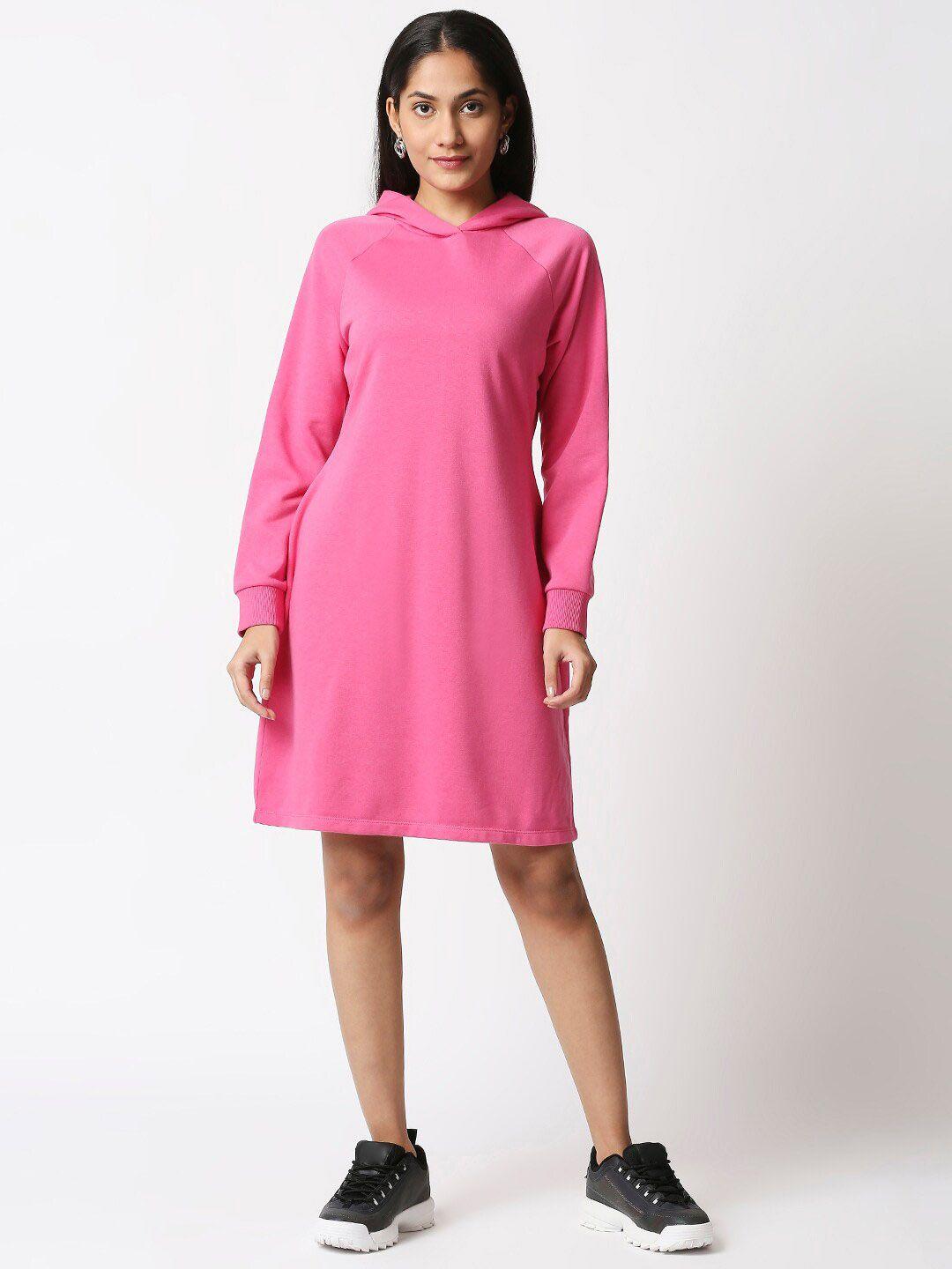 20dresses pink hooded jumper dress