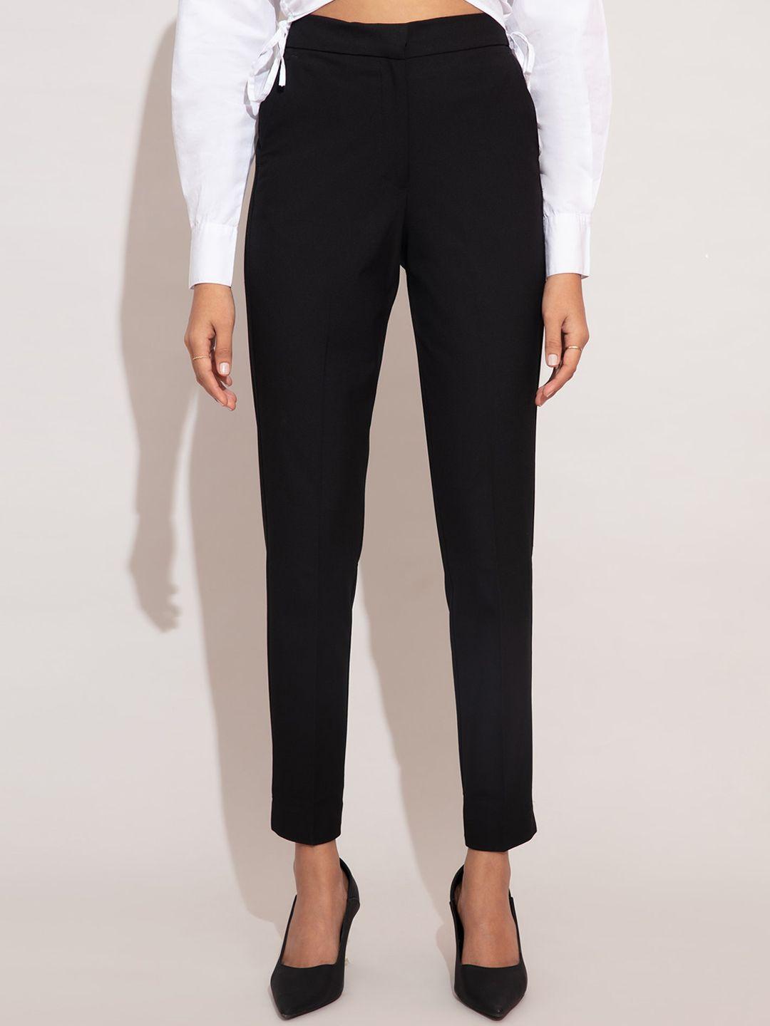 20dresses women black slim fit trousers