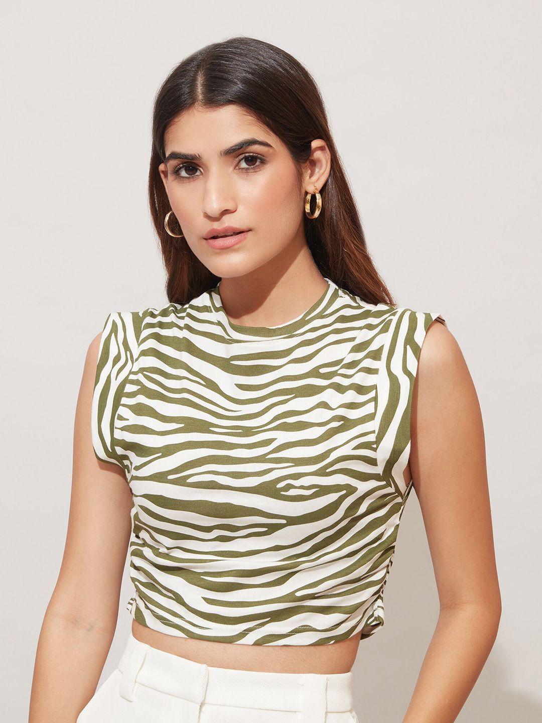20dresses women green striped t-shirt