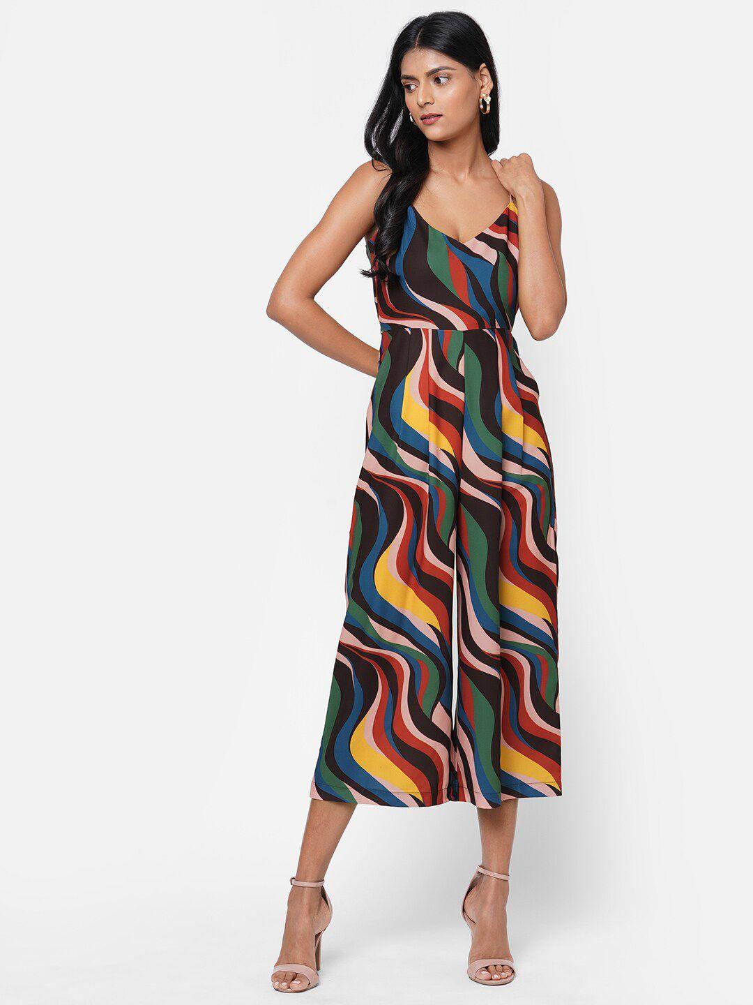 20dresses women multicoloured printed basic jumpsuit