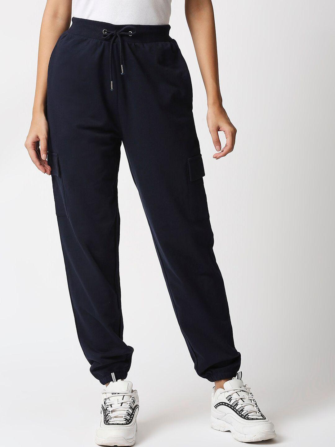 20dresses women navy blue joggers trousers