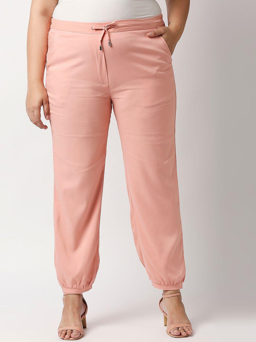 20dresses women plus size pink loose fit joggers