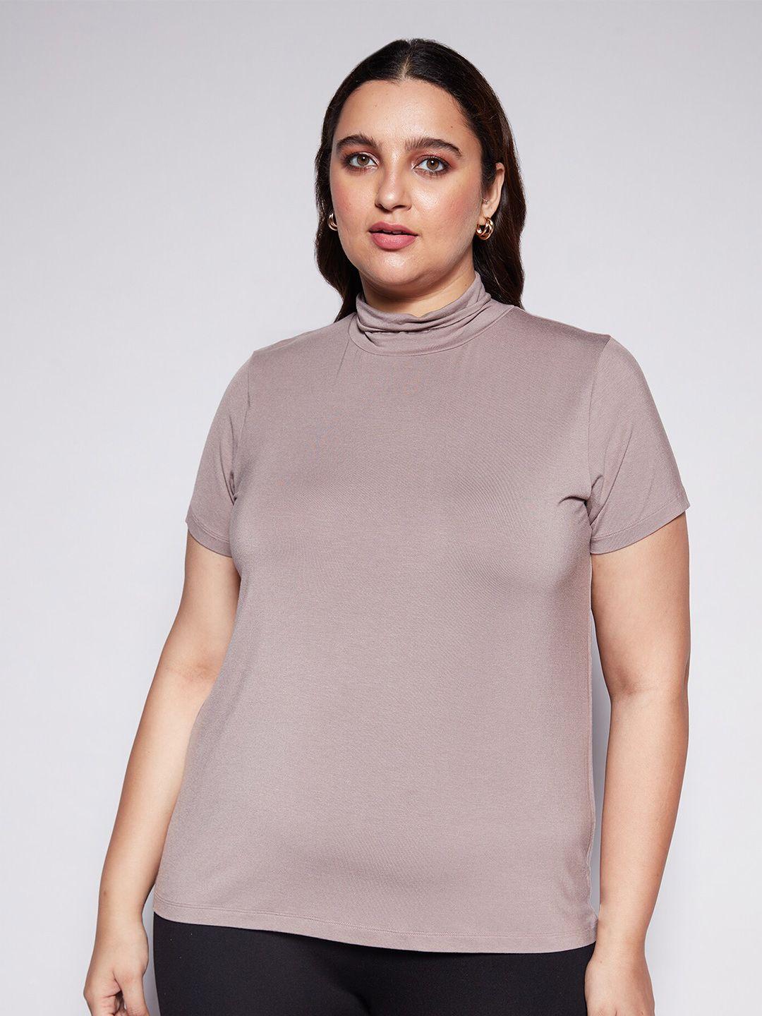 20dresses women plus size turtle neck modal t-shirt