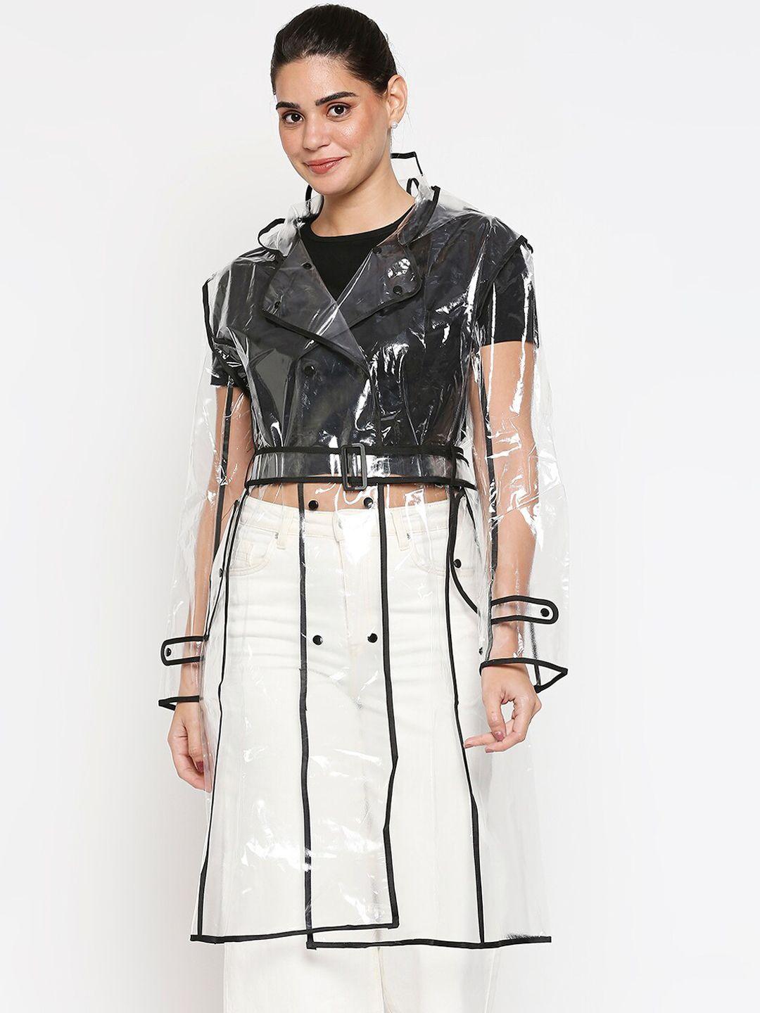 20dresses women transparent to the edge raincoat