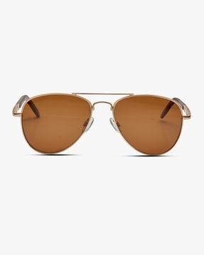 21327 polarised full-rim aviators with top bar sunglasses