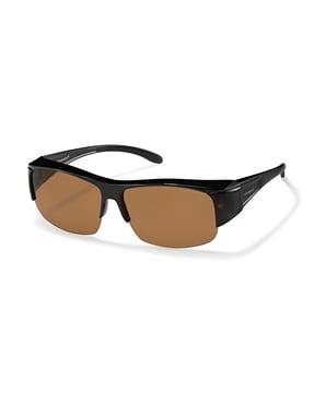 216627 half-rim rectangular sunglasses