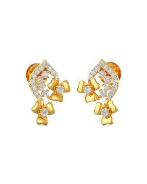 22 kt yellow gold stud earrings