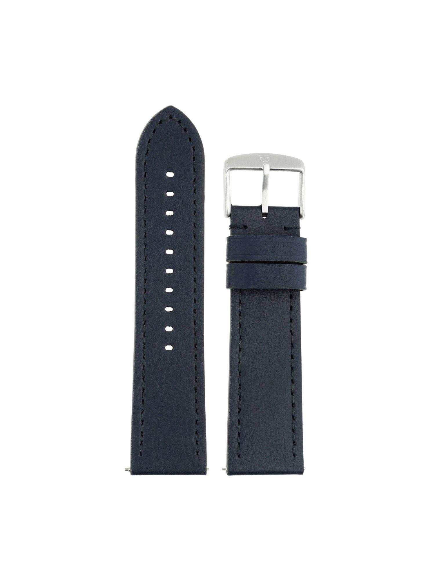 22 mm blue genuine leather strap for men nf106028022sq-p