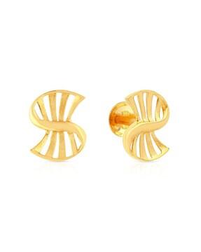 22 kt yellow gold stud earrings