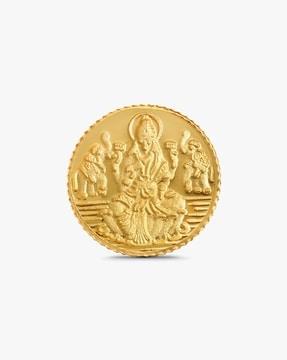 24 kt (999) 10 gm yellow gold lakshmi coin
