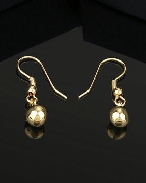 24 kt gold-plated drop earrings