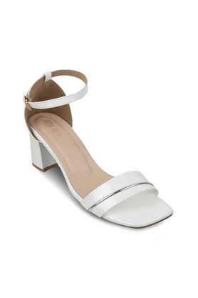 240-seel synthetic slip-on women's sandals - white