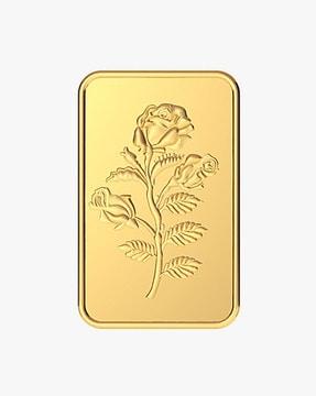 24k 999 10 g rose gold bar