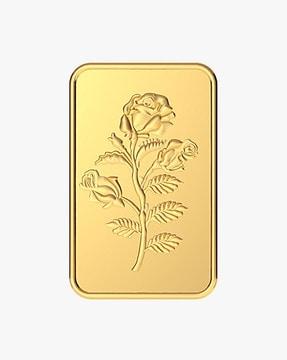 24k 999 2 gms rose gold bar