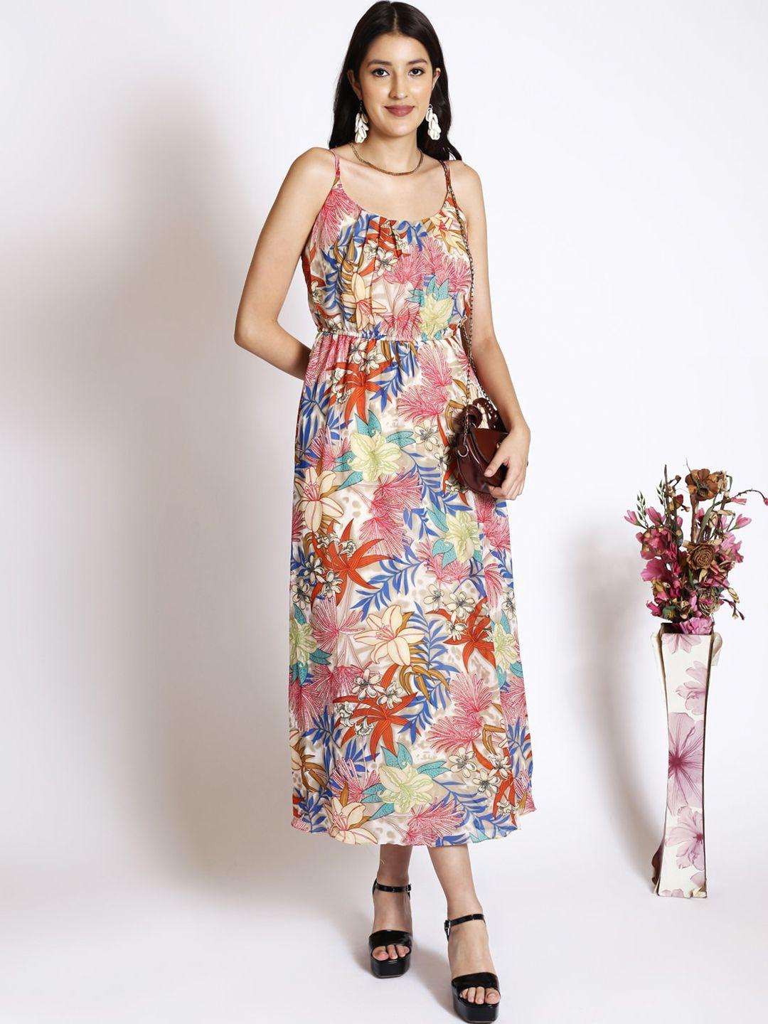 250 designs floral printed shoulder straps gathered maxi dress