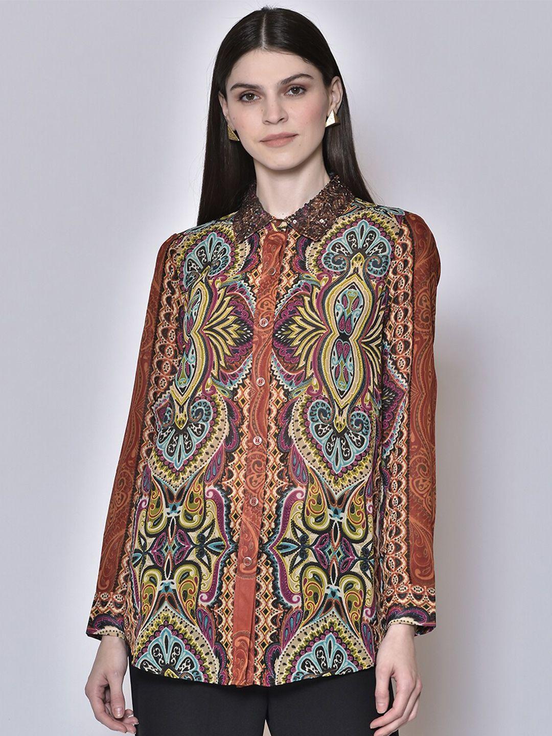 250 designs women multicoloured printed casual shirt