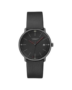 27430802 men analogue wrist watch with leather strap