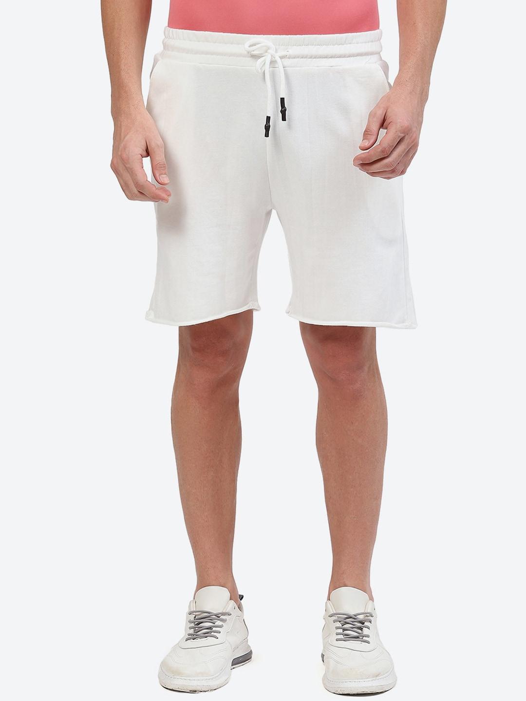 2bme men mid-rise regular fit cotton sports shorts