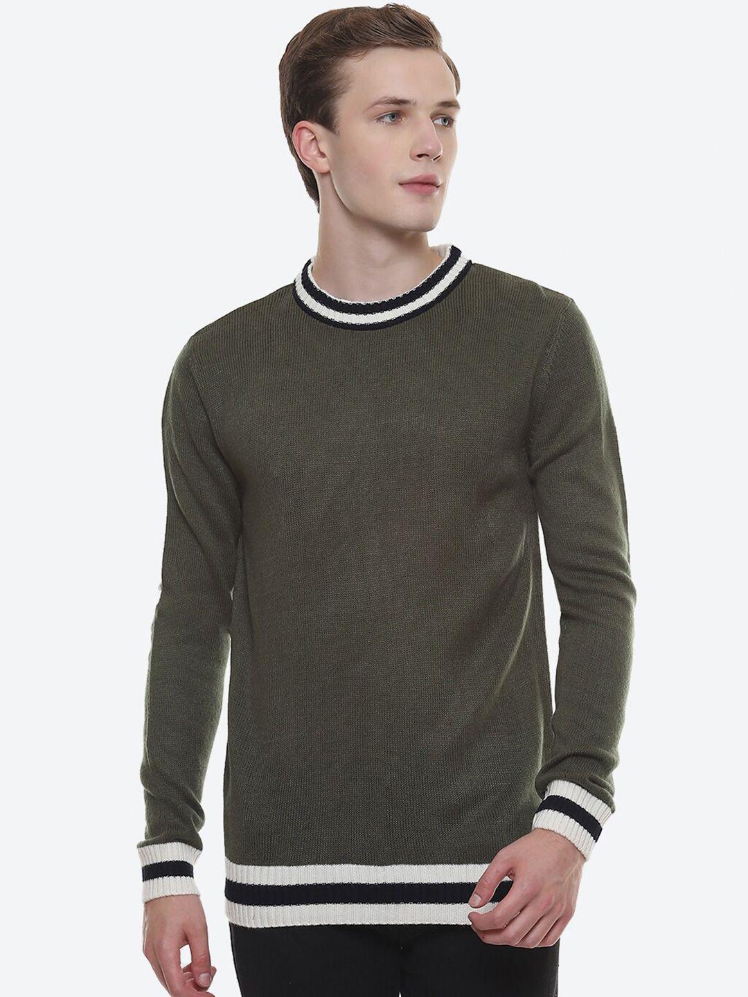 2bme round neck pullover cotton sweater