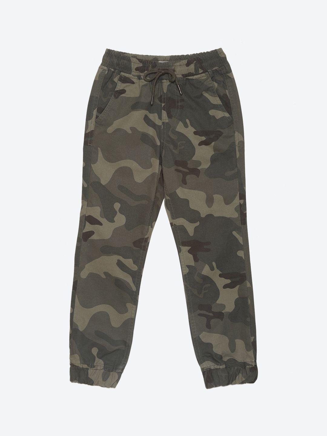 2bme boys camouflage printed cotton joggers