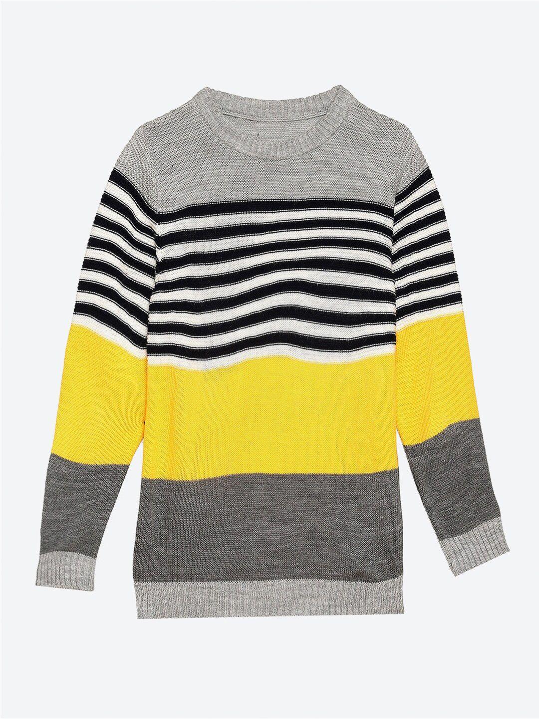 2bme boys striped acrylic pullover sweater