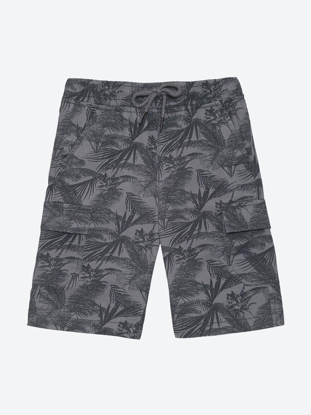 2bme boys tropical printed cotton shorts
