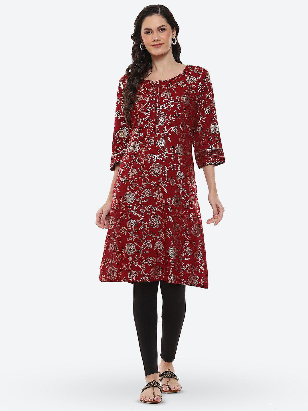 2bme ethnic sequins straight kurta