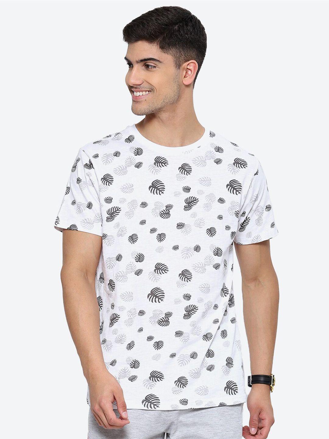 2bme floral printed round neck cotton t-shirt