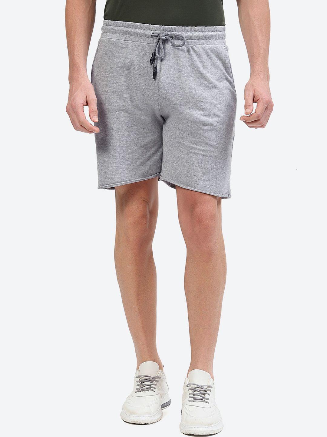 2bme men mid-rise regular fit cotton  sports shorts