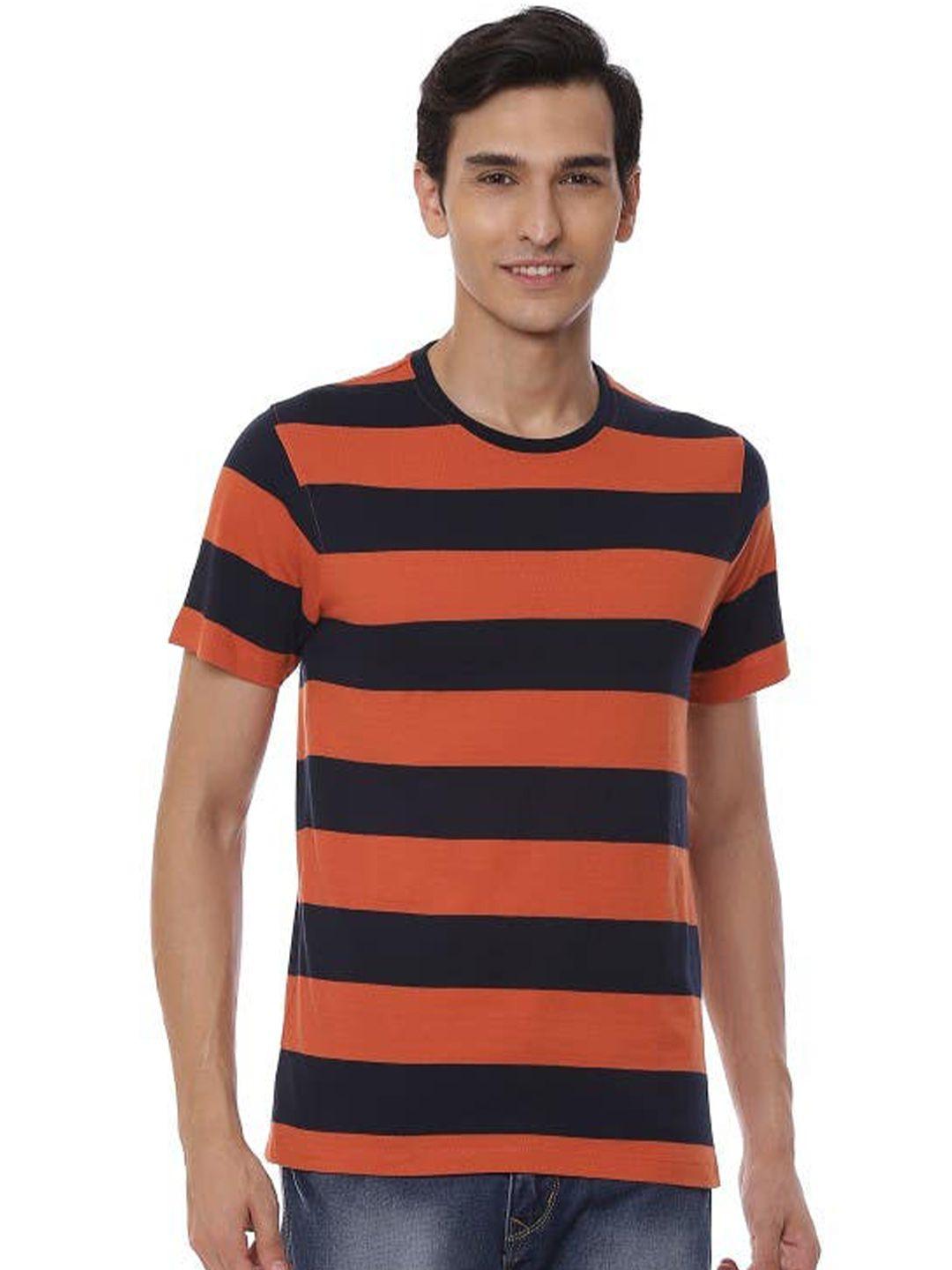 2bme striped short sleeves cotton t-shirt