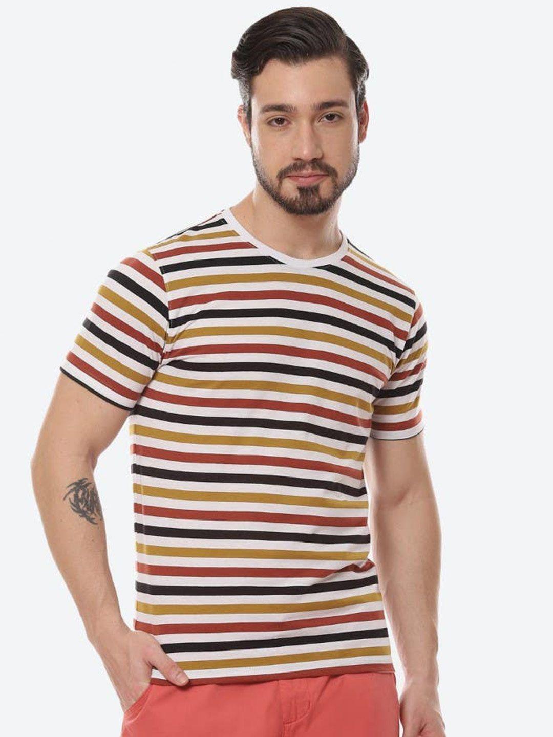 2bme striped short sleeves cotton t-shirt