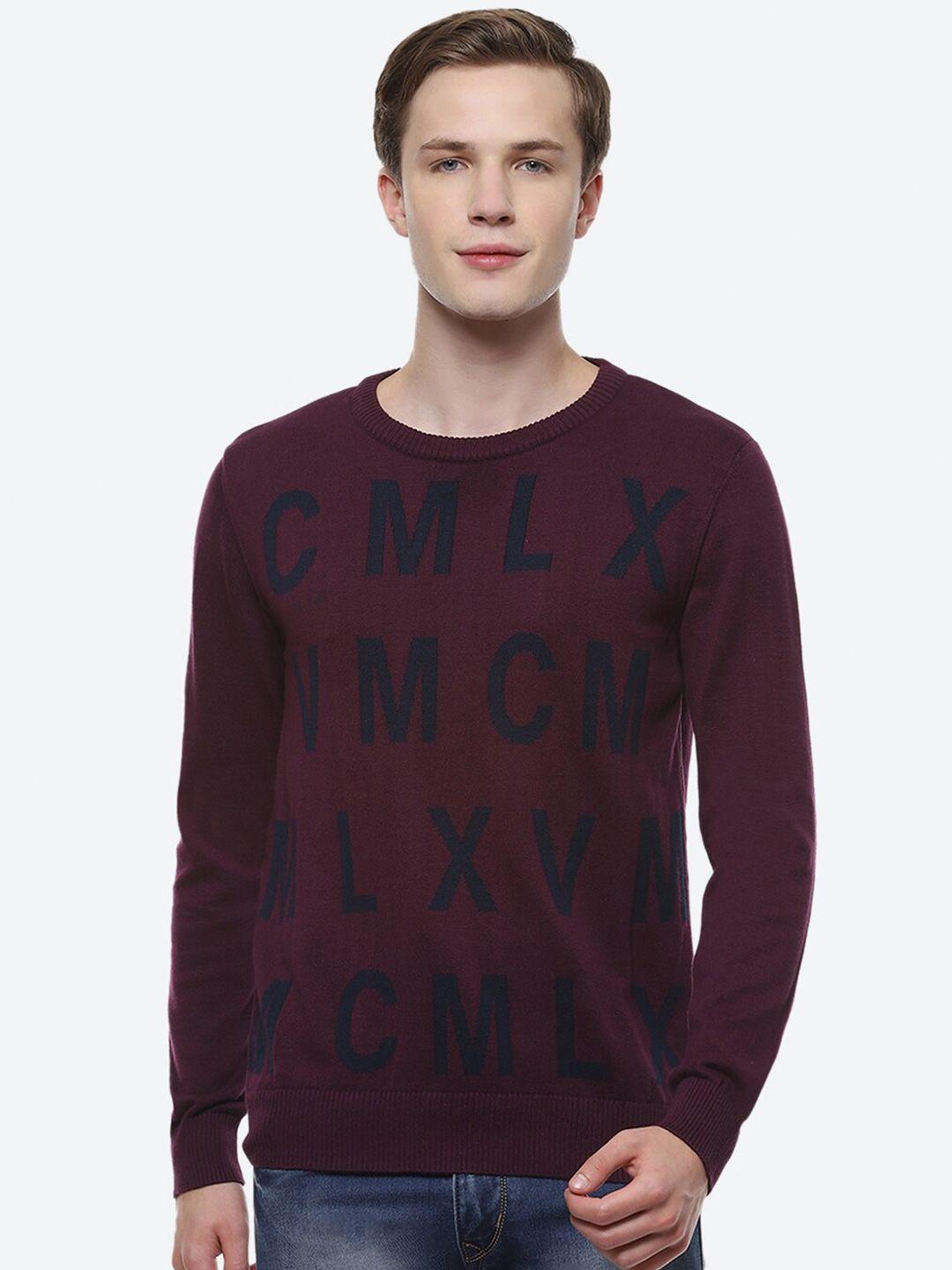 2bme typography printed pullover cotton sweaters