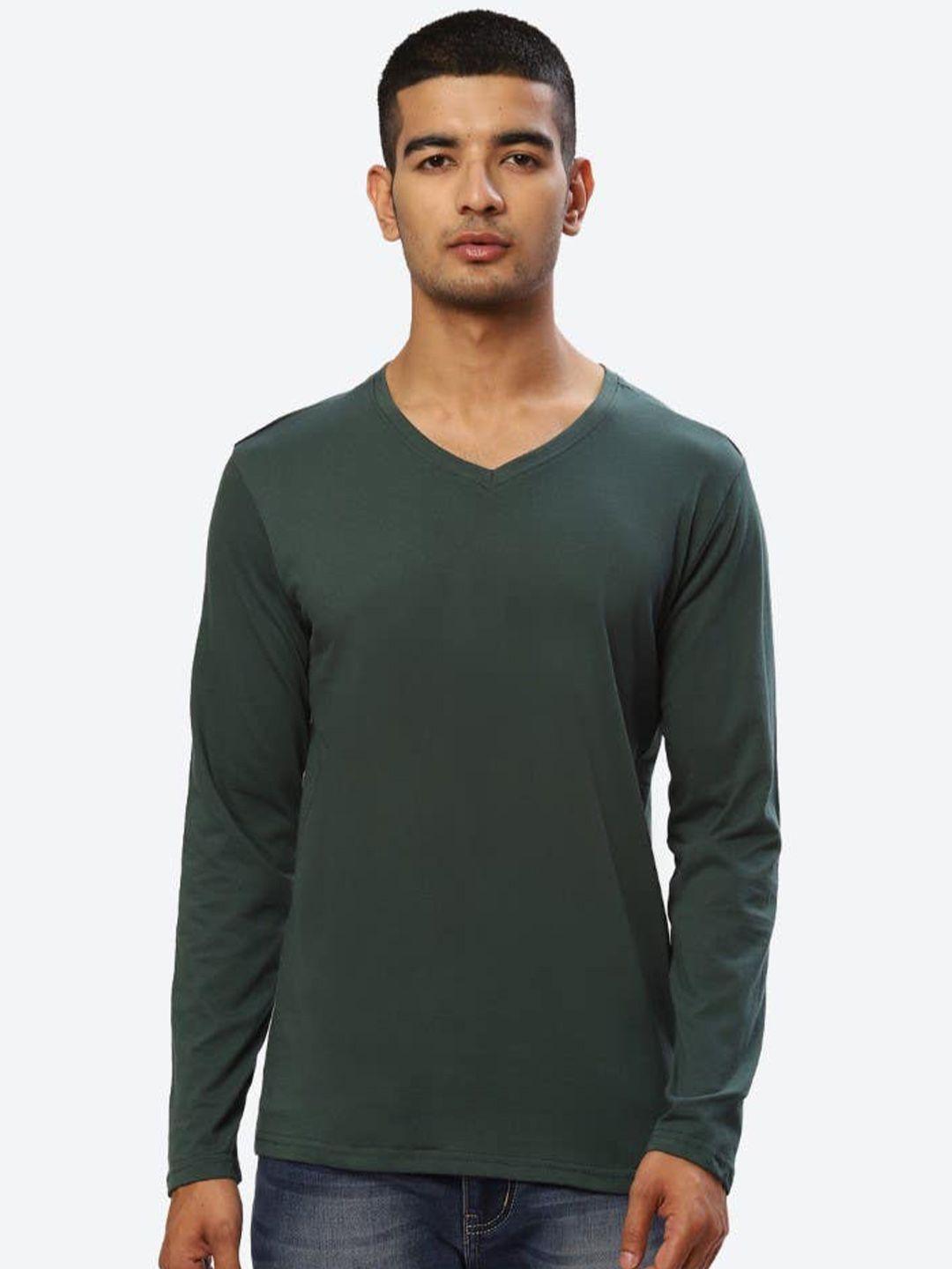 2bme v-neck long sleeves cotton t-shirt