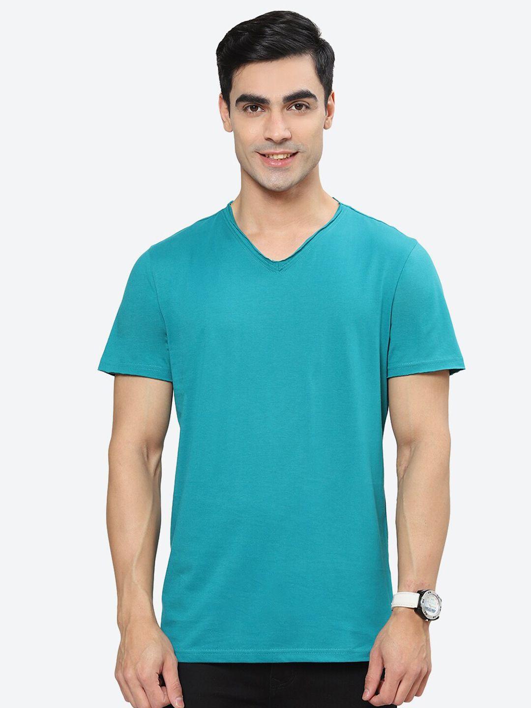 2bme v-neck short sleeve pure cotton regular t-shirt