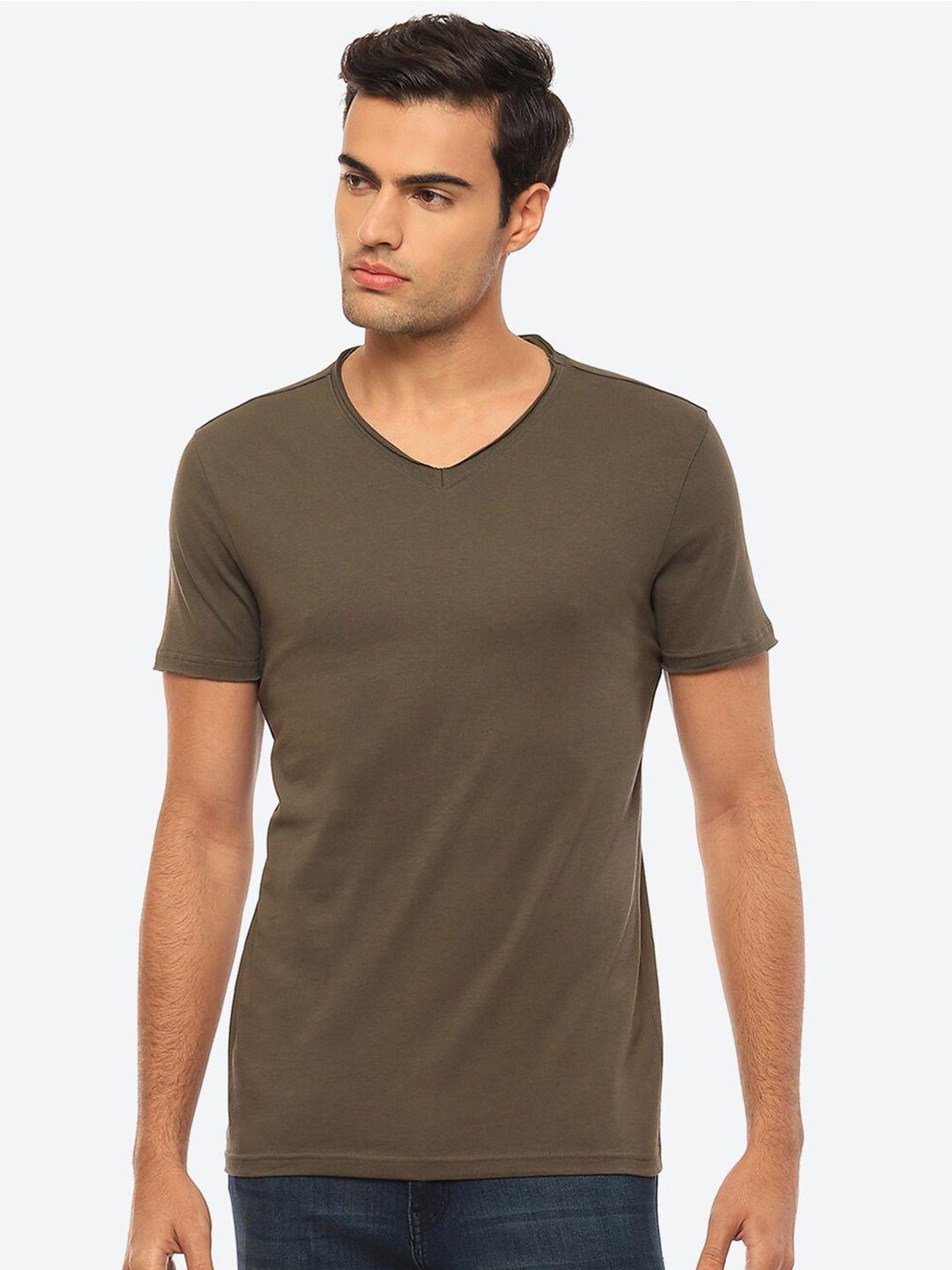 2bme v-neck short sleeves pure cotton t-shirt