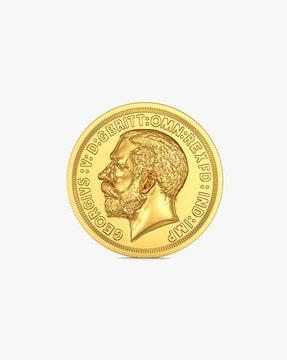 2g 22 kt george head design yellow gold coin