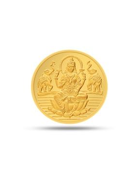 2g 24 kt 995 yellow gold laxmi shree coin