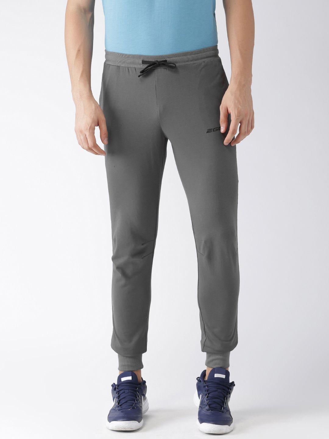 2go men charcoal grey sports joggers