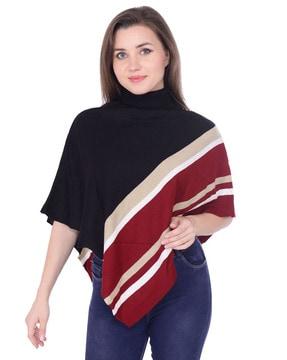 3/4th sleeves striped shrug