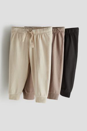 3-pack cotton jersey joggers