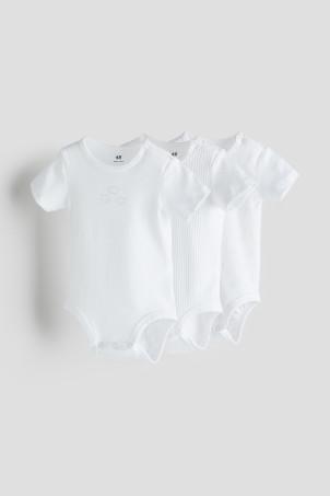 3-pack cotton jersey bodysuits