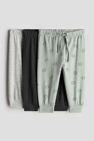 3-pack cotton jersey joggers